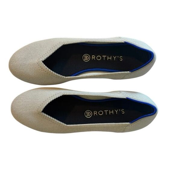 Rothy’s Slip On Shoes Tan White Size 10.5 - Picture 4 of 5